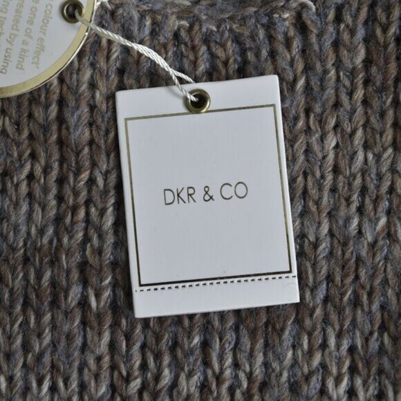 NWT DKR & Co Knit Ombre Wool Blend Sweater Brown Size Small - Picture 10 of 14